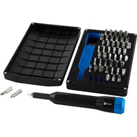 iFixit EU145391 skruetrækker bit 48 stk, Bit sæt Sort/Blå, 48 stk, 12-spline flange, Flad, Phillips, Stjerneskruetrækker, Sikkerhed Torx, Sikkerhed hexadecimal..., PH 0,PH 1,PH 2,PH 3, PZ 1,PZ 2,PZ 3, 4,6,8 mm, TR10,TR15,TR20,TR25,TR27,TR30,TR35,TR40