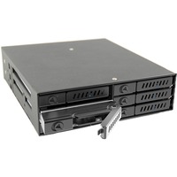 Chieftec CMR-625 drive bay panel Sort, Monteringsrammen Sort, Sort, Metal, 9.5 mm, 1 blæser(e), 4 cm, HDD