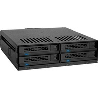 Icy Dock MB324SP-B disk array Desktop Sort, Indramning Sort, SATA, Serial ATA II, Serial ATA III, Serial Attached SCSI (SAS), 440 g, Desktop, Sort