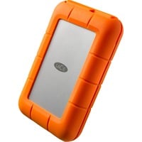 LaCie Rugged USB-C ekstern harddisk 1000 GB Orange, Sølv 1000 GB, 2.5", 3.2 Gen 1 (3.1 Gen 1), Orange, Sølv