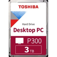 Toshiba P300 3TB 3.5" 3000 GB Serial ATA III, Harddisk 3.5", 3000 GB, 7200 rpm, Bulk