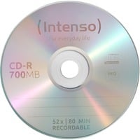 Intenso CD-R 700MB 100 stk, Cd'er 52x, CD-R, 120 mm, 700 MB, Kageæske, 100 stk