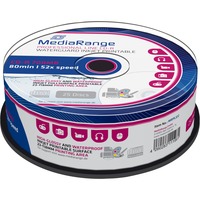 MediaRange 24x CD-R 52x 700 MB 25 stk, Cd'er CD-R, 700 MB, 25 stk, 120 mm, 80 min., 52x