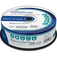 MediaRange MR474 tom DVD 8,5 GB DVD+R 25 stk, DVD tomme medier 8,5 GB, DVD+R, 120 mm, 25 stk, 8x