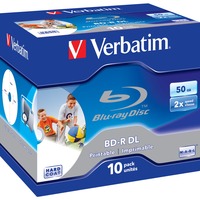 Verbatim 43736 blank Blu-ray disk BD-R 50 GB 10 stk, Blu-ray-diske 50 GB, BD-R, Smykkeskrin, 10 stk, Detail