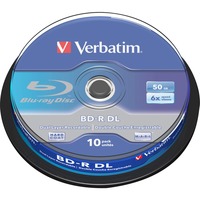 Verbatim 43746 blank Blu-ray disk BD-R 50 GB 10 stk, Blu-ray-diske 50 GB, BD-R, Spindel, 10 stk, Detail