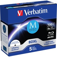 Verbatim 43834 blank Blu-ray disk BDXL 100 GB 5 stk, Blu-ray-diske 100 GB, BDXL, Smykkeskrin, 5 stk