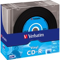 Verbatim CD-R AZO Data Vinyl 700 MB 10 stk, Cd'er 52x, CD-R, 700 MB, 10 stk