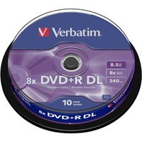 Verbatim VB-DPD55S1 Tomme DVD'er, DVD tomme medier DVD+R DL, 120 mm, Spindel, 10 stk, 8,5 GB