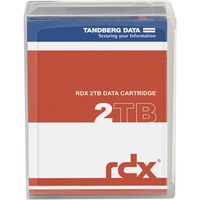 Tandberg 8731-RDX Backup-lagringsmedie RDX-patron 2000 GB, Afsættelig disk medier RDX-patron, RDX, 2000 GB, 15 ms, Sort, 550000 t