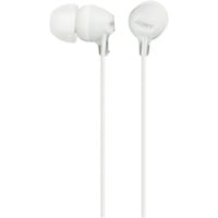 Sony MDR-EX15AP Hovedtelefoner og headset Hvid, Ledningsført, 8 - 22000 Hz, Opkald/musik, 3 g, Headset, Hvid