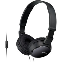 Sony MDR-ZX110AP Hovedtelefoner og headset Sort, Ledningsført, 12 - 22000 Hz, Opkald/musik, 120 g, Headset, Sort