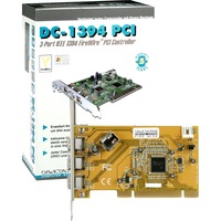 Dawicontrol DC-1394 PCI FireWire Controller interface-kort/adapter PCI, TI 43AB23, 100 Mbit/s, PC, Ledningsført, Windows 2003/Vista/2000/XP, Detail