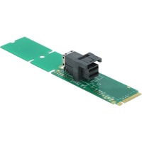 DeLOCK 63145 interface-kort/adapter Intern SFF-8643, Interface card M.2, SFF-8643, Grøn, Hængende boks