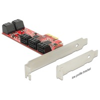 DeLOCK 89384 interface-kort/adapter Intern SATA, Serial ATA controller PCIe, SATA, 6 Gbit/sek.