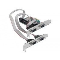 DeLOCK 90410 interface-kort/adapter Intern RS-232, Interface card PCIe, RS-232, Lavprofil, PCIe 1.1, RS-232, Grøn