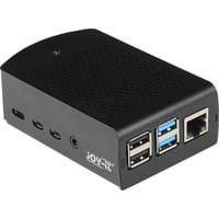 Joy-IT Aluminiums kabinet til Raspberry Pi 4 B, Boliger Sort