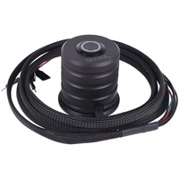 Alphacool 17434 computeretui del Universel Trykknap, Switch Sort, Universel, Trykknap, Aluminium, Sort, Rød, LED