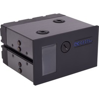 Alphacool Eisfach Computerkølesystemer, dele og tilbehør, Ekspansion tank Sort, Akrylglas, Aluminium, Nylon, Polyoxymethylen (POM), Sort, 148 mm, 132 mm, 84,5 mm, 1 stk