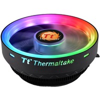 Thermaltake UX100 ARGB Lighting Processor Køler 12 cm Sort, CPU køler Sort, Køler, 12 cm, 1800 rpm, 26,92 dB, 38,82 kubikfod/min., Sort
