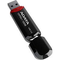 ADATA 32GB DashDrive UV150 USB-nøgle USB Type-A 3.2 Gen 1 (3.1 Gen 1) Sort, USB-stik Sort, 32 GB, USB Type-A, 3.2 Gen 1 (3.1 Gen 1), Hætte, 9 g, Sort