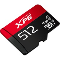 ADATA AUSDX512GUI3XPGA2-R hukommelseskort 512 GB MicroSDXC UHS-I Klasse 10 Sort/Rød, 512 GB, MicroSDXC, Klasse 10, UHS-I, 100 MB/s, 85 MB/s