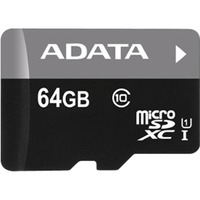 ADATA Micro SDXC 64GB MicroSDXC UHS Klasse 10, Hukommelseskort 64 GB, MicroSDXC, Klasse 10, UHS, 30 MB/s, 10 MB/s