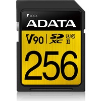 ADATA Premier ONE V90 256 GB SDXC UHS-II Klasse 10, Hukommelseskort 256 GB, SDXC, Klasse 10, UHS-II, 275 MB/s, 155 MB/s