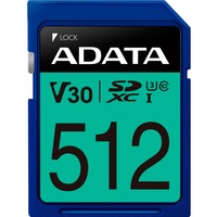 ADATA Premier Pro 512 GB SDXC UHS-I Klasse 10, Hukommelseskort 512 GB, SDXC, Klasse 10, UHS-I, 100 MB/s, 80 MB/s