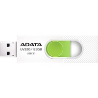 ADATA UV320 USB-nøgle 128 GB USB Type-A 3.2 Gen 1 (3.1 Gen 1) Grøn, Hvid, USB-stik Hvid/Grøn, 128 GB, USB Type-A, 3.2 Gen 1 (3.1 Gen 1), Glide, 7,9 g, Grøn, Hvid