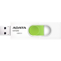ADATA UV320 USB-nøgle 32 GB USB Type-A 3.2 Gen 1 (3.1 Gen 1) Grøn, Hvid, USB-stik Hvid/Grøn, 32 GB, USB Type-A, 3.2 Gen 1 (3.1 Gen 1), Glide, 7,9 g, Grøn, Hvid