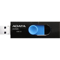 ADATA UV320 USB-nøgle 32 GB USB Type-A 3.2 Gen 1 (3.1 Gen 1) Sort, Blå, USB-stik Sort/Blå, 32 GB, USB Type-A, 3.2 Gen 1 (3.1 Gen 1), Glide, 7,9 g, Sort, Blå
