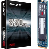 GIGABYTE GP-GSM2NE3256GNTD intern solid state drev M.2 256 GB PCI Express 3.0 NVMe, Solid state-drev 256 GB, M.2, 1700 MB/s