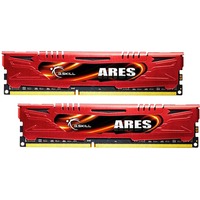 G.Skill Ares, 16GB (2x 8GB) DDR3 hukommelsesmodul 2 x 8 GB 2133 Mhz 16GB (2x 8GB) DDR3, 16 GB, 2 x 8 GB, DDR3, 2133 Mhz, 240-pin DIMM, Rød