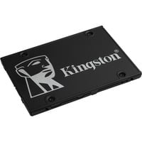 Kingston 2048G SSD KC600 SATA3 2,5", Solid state-drev Sort, 5", 2 TB, 2.5", 550 MB/s, 6 Gbit/sek.