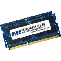 OWC OWC1333DDR3S08S hukommelsesmodul 8 GB 2 x 4 GB DDR3 1333 Mhz 8 GB, 2 x 4 GB, DDR3, 1333 Mhz, 204-pin SO-DIMM