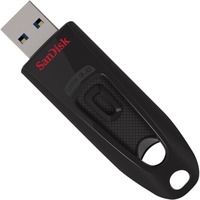SanDisk Ultra USB-nøgle 64 GB USB Type-A 3.2 Gen 1 (3.1 Gen 1) Sort, USB-stik Sort/Rød, 64 GB, USB Type-A, 3.2 Gen 1 (3.1 Gen 1), 100 MB/s, Glide, Sort