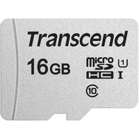 Transcend TS16GUSD300S hukommelseskort 16 GB MicroSDHC NAND Klasse 10 16 GB, MicroSDHC, Klasse 10, NAND, 95 MB/s, 10 MB/s