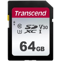 Transcend TS64GSDC300S hukommelseskort 64 GB SDXC NAND Klasse 10 Sort, 64 GB, SDXC, Klasse 10, NAND, 95 MB/s, 40 MB/s