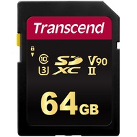 Transcend TS64GSDC700S hukommelseskort 64 GB SDXC NAND Klasse 10 64 GB, SDXC, Klasse 10, NAND, 285 MB/s, 180 MB/s