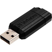 Verbatim PinStripe USB-nøgle 16 GB USB Type-A 3.2 Gen 1 (3.1 Gen 1) Sort, USB-stik Sort, 16 GB, USB Type-A, 3.2 Gen 1 (3.1 Gen 1), Glide, 7 g, Sort