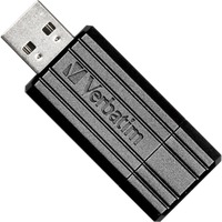 Verbatim PinStripe USB-nøgle 64 GB USB Type-A 2.0 Sort, USB-stik Sort, 64 GB, USB Type-A, 2.0, 10 MB/s, Glide, Sort