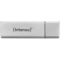 Intenso Alu Line USB-nøgle 4 GB USB Type-A 2.0 Sølv, USB-stik Sølv, 4 GB, USB Type-A, 2.0, 28 MB/s, Hætte, Sølv