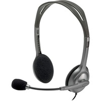 Logitech H111 Headset Ledningsført Kontor/Callcenter Grå grå, Ledningsført, Kontor/Callcenter, 20 - 20000 Hz, 74 g, Headset, Grå