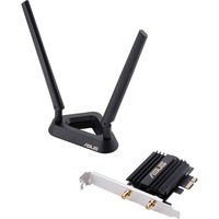 ASUS PCE-AX58BT Intern WLAN / Bluetooth 2402 Mbit/s, Wi-Fi-adapter Sort, Intern, Trådløs, PCI Express, WLAN / Bluetooth, 2402 Mbit/s, Sort