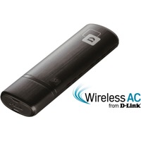 D-Link AC1200 WLAN 867 Mbit/s, Wi-Fi-adapter Sort, Trådløs, USB, WLAN, Wi-Fi 5 (802.11ac), 867 Mbit/s, Sort