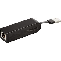 D-Link DUB-E100 netværkskort Ethernet 100 Mbit/s Sort, Ledningsført, USB, Ethernet, 100 Mbit/s, Sort