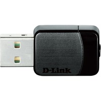 D-Link DWA-171 netværkskort WLAN 433 Mbit/s, Wi-Fi-adapter Sort, Trådløs, USB, WLAN, Wi-Fi 5 (802.11ac), 433 Mbit/s, Sort