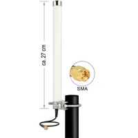 DeLOCK 12433 antenne Omniretningsbestemt antenne SMA 6,5 dBi 6,5 dBi, 50 ohm (Ω), 360°, 60°, Omniretningsbestemt antenne, SMA