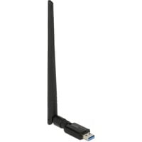 DeLOCK 12535 netværkskort RF trådløst, Antenne Sort, Trådløs, USB, RF trådløst, Wi-Fi 5 (802.11ac), Sort